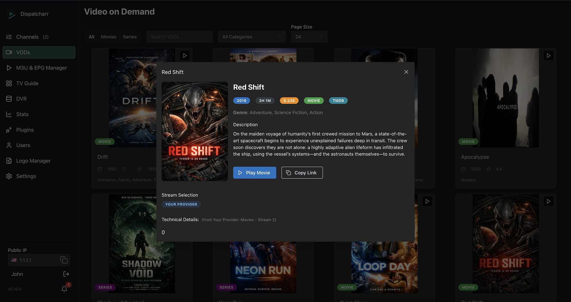 VOD Library