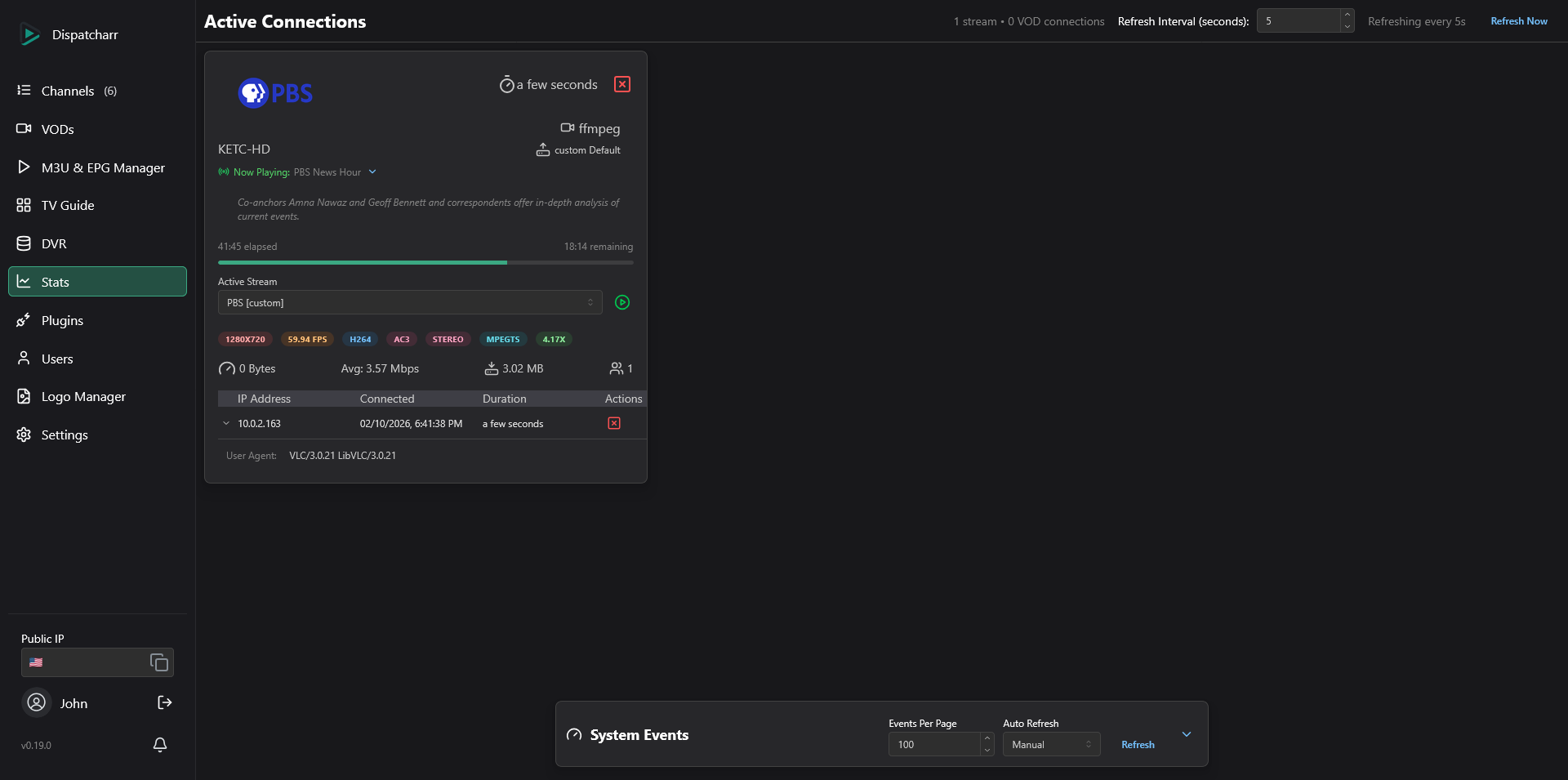 Stats & Monitoring